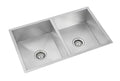 Anupam Sink CS 902 DS | SIZE - 32x20X9 INCHES | Handmade Double Bowl Kitchen Sink | 304 GRADE S.S SINK