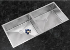 Anupam Sink CS 901 DS | SIZE - 45x20X9 INCHES | Handmade Double Bowl Kitchen Sink | 304 Grade S. S. Sink
