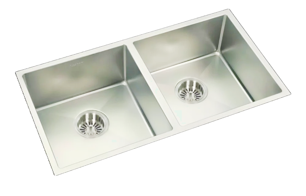 Anupam Sink CS 903 DS | SIZE - 37x18X9 INCHES | Handmade Double Bowl Kitchen Sink | 304 GRADE S.S SINK
