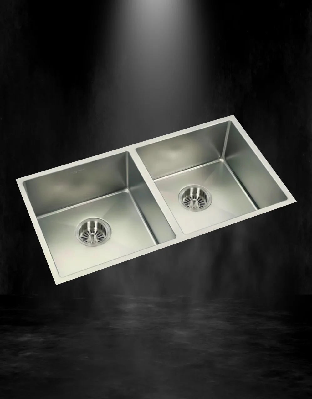 Anupam Sink CS 903 DS | SIZE - 37x18X9 INCHES | Handmade Double Bowl Kitchen Sink | 304 GRADE S.S SINK