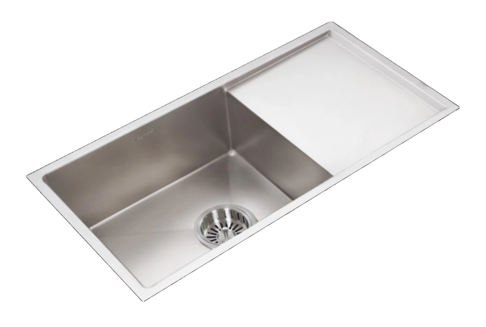 Anupam Sink CS 904 DB | SIZE - 36x18X9 INCHES | Handmade Drain Board Kitchen Sink | 304 GRADE S.S SINK