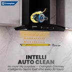 Crompton Niteo Curved (NIC-60) 60 cm Chimney | Self Intelli Auto Clean | Max Suction 1500 m³/hr | BLDC Motor |