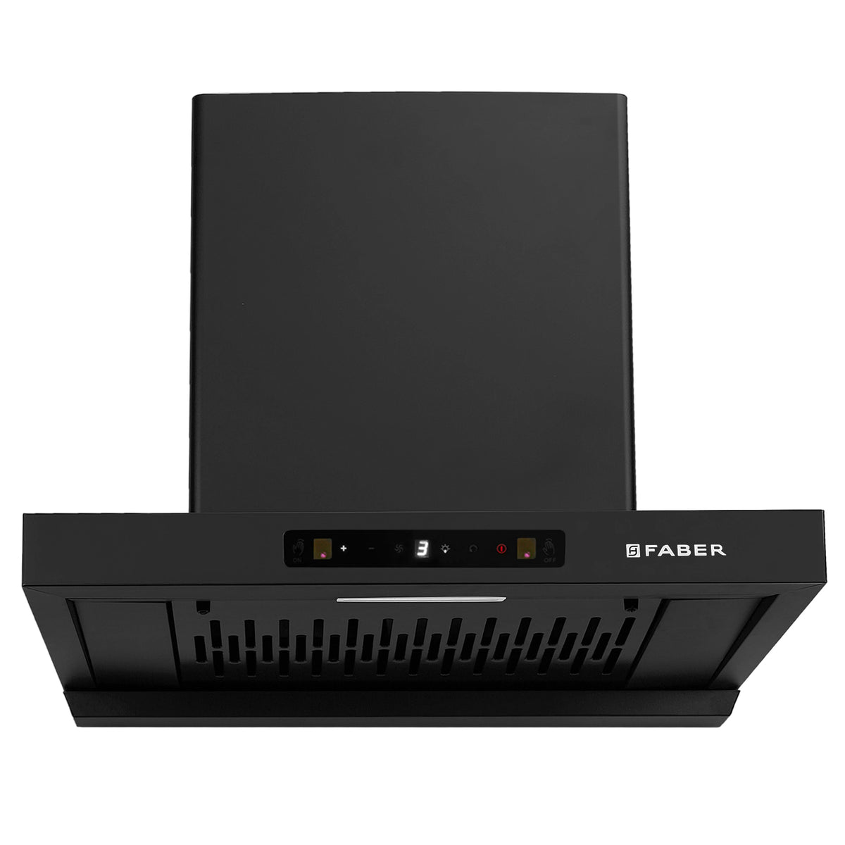 Faber Charm BLDC Filterless Auto Clean Kitchen Chimney 60 cm | Powerful Suction - 1500 m³/hr | Black