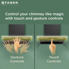 Faber Charm BLDC Filterless Auto Clean Kitchen Chimney 60 cm | Powerful Suction - 1500 m³/hr | Black