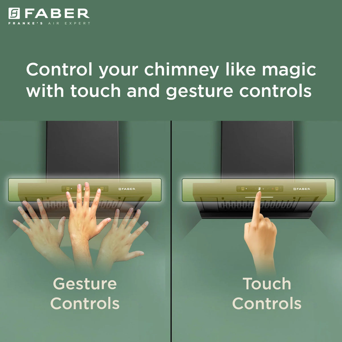 Faber Charm BLDC Filterless Auto Clean Kitchen Chimney 60 cm | Powerful Suction - 1500 m³/hr | Black