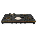 Faber Cooktop Prince Plus 4 Burner 72 cm Slim Glass Cooktop | Premium Brass Burners | Manual Ignition