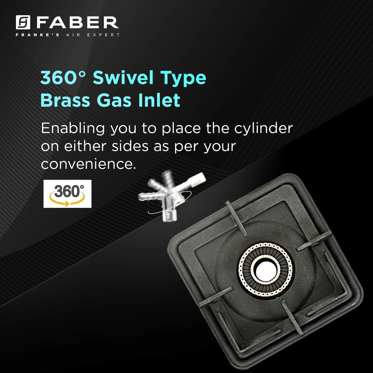 Faber Cooktop Prince Plus 4 Burner 72 cm Slim Glass Cooktop | Premium Brass Burners | Manual Ignition