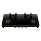 Crompton Oressa 4 Burner 70 cm Slim Glass Cooktop | Premium Brass Burners | Cookto