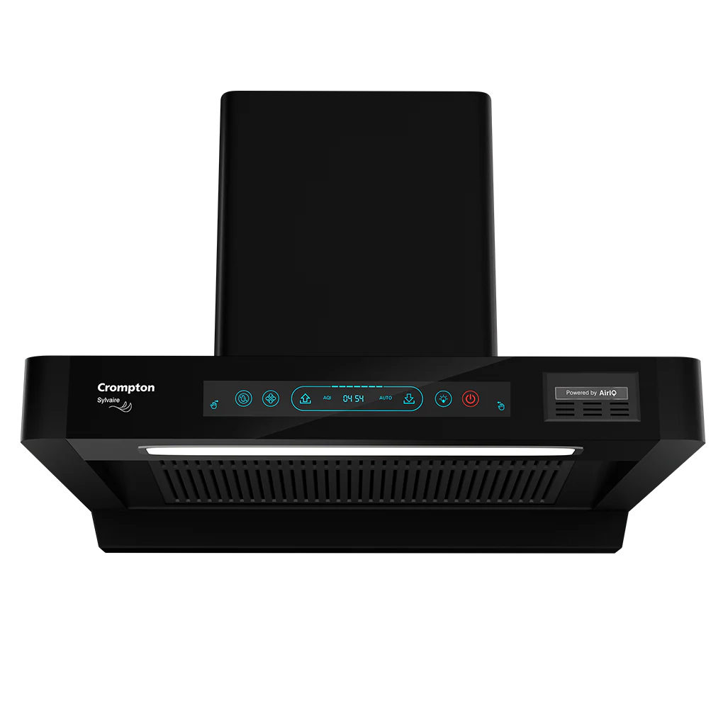 Crompton Sylvaire 60 cm Chimney | Filterless Technology | 2100 m³/hr Suction | Smart ON feature | Auto Clean