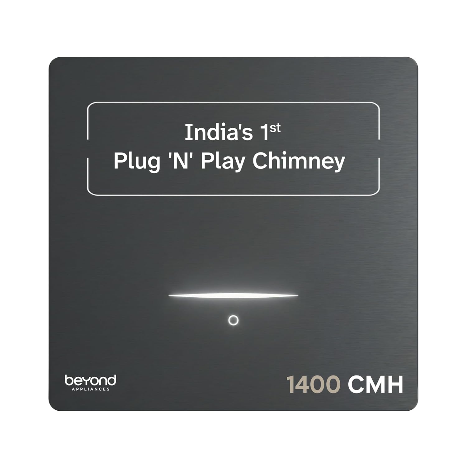 Beyond Appliances Cube Pro Plug N Play 60 cm Ductless Kitchen Chimney | Filterless | Auto Clean | Recirculation Technology | No Duct Required