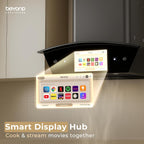 Beyond Appliances Asteria 60 cm Smart Kitchen Chimney | 1408 CMH Suction | Auto Clean | Smart Display Hub | Dual Speakers