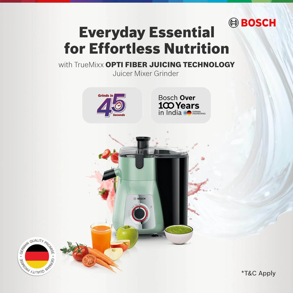 BOSCH TrueMixx 750W Juicer Mixer Grinder (Green) MJ4412A1GI