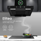 Crompton Eliteo Box 60 cm(ELB-60) Chimney | Filterless Technology | Smart ON feature | Auto Clean