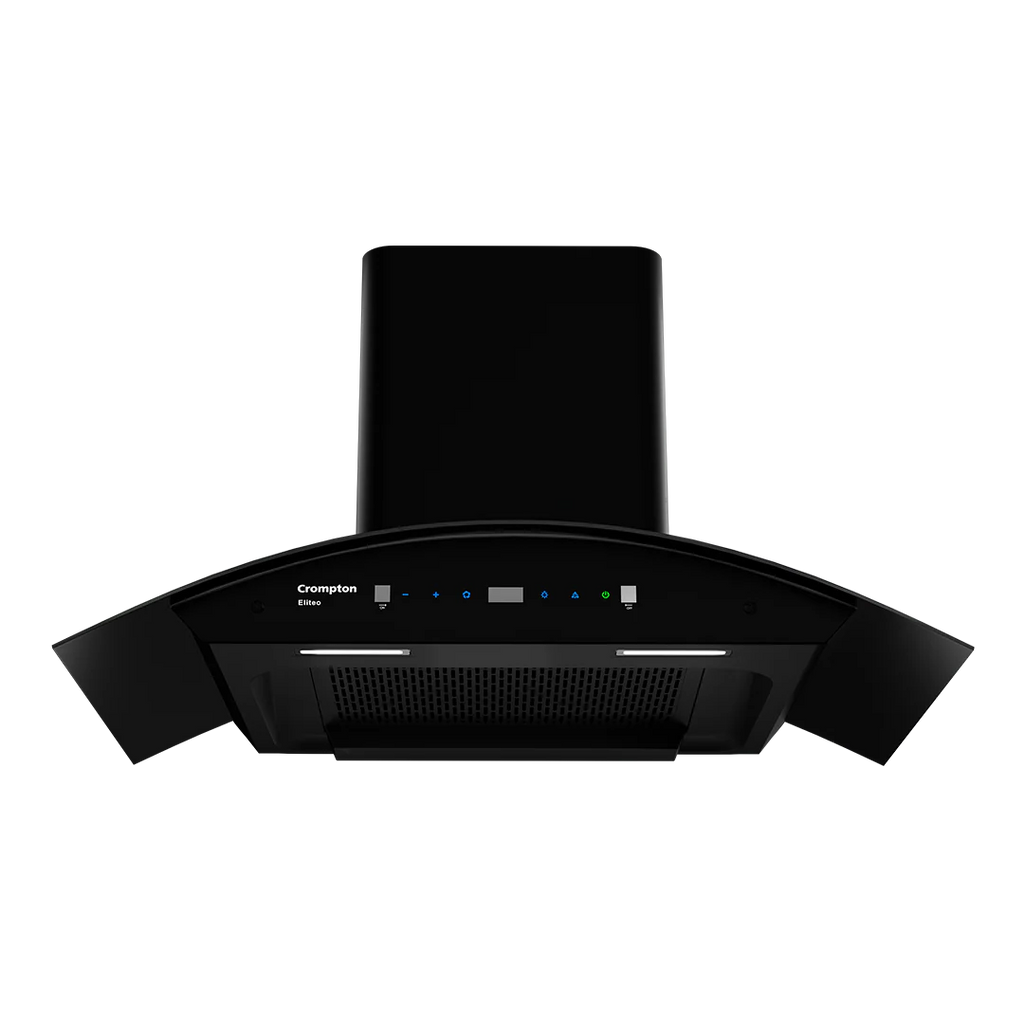 Crompton Eliteo Curve 75 cm(ELC-75) Chimney | Filterless Technology | Smart ON feature | Auto Clean