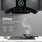 Crompton Eliteo Curve 90 cm(ELC-90) Chimney | Filterless Technology | Smart ON feature | Auto Clean