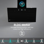 Crompton Eliteo Inclined 90 cm(ELI-90) Chimney | Filterless Technology | Smart ON feature | Auto Clean
