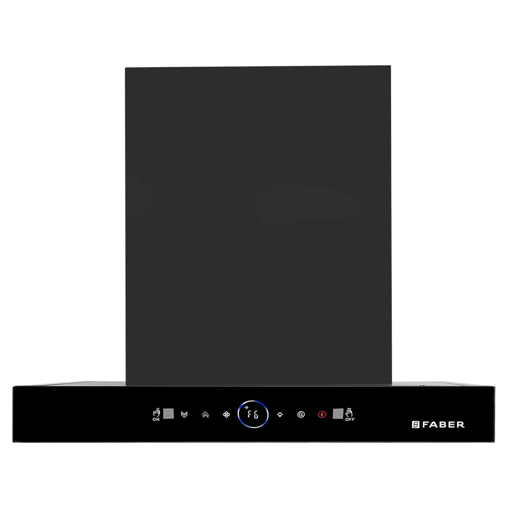 Faber Dazzle BLDC Filterless Auto Clean Kitchen Chimney 60 cm | Powerful Suction | Black