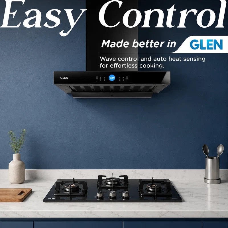 Glen Chimney 6052 LCD BLDC Motor 60 cm | Powerful Suction of 1600 CMH | Invertor Technology