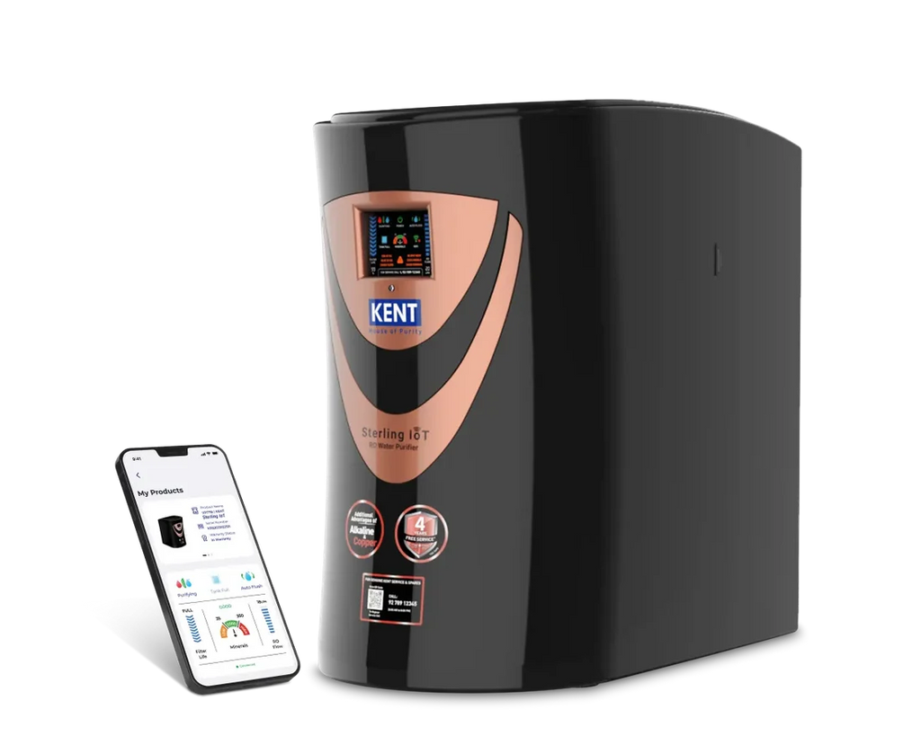 KENT Sterling IoT RO Water Purifier | Digital Display | 20L/hr capacity | 6L Storage Capacity