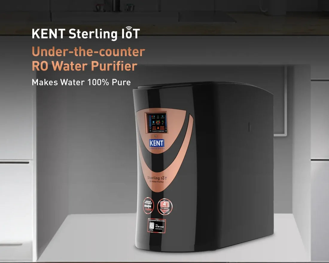 KENT Sterling IoT RO Water Purifier | Digital Display | 20L/hr capacity | 6L Storage Capacity