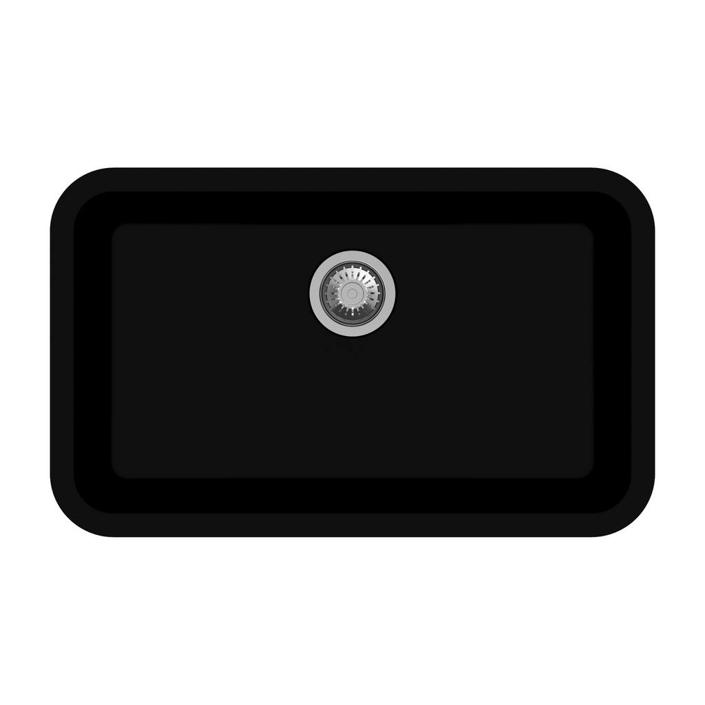 Carysil N100 Jumbo Single Bowl Quartz Kitchen Sink Black Color