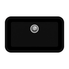 Carysil N100 Jumbo Single Bowl Quartz Kitchen Sink Black Color