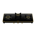 Crompton Oressa 3 Burner 72 cm Slim Glass Cooktop | Premium Brass Burners | Cooktop