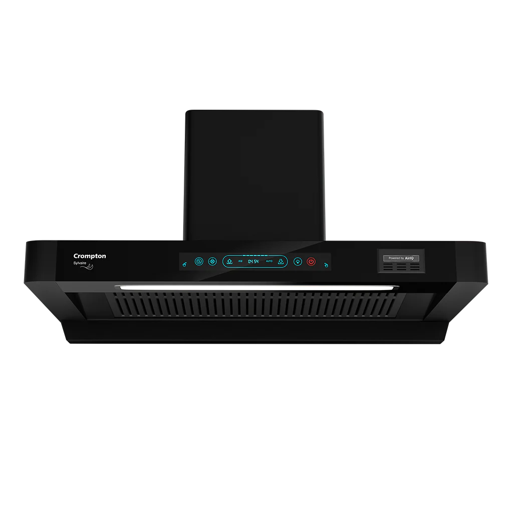 Crompton Sylvaire 90 cm Chimney | Filterless Technology | 2100 m³/hr Suction | Smart ON feature | Auto Clean