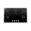 Crompton Hob Viona  Black 82 cm 4 Burner | Premium Brass Burners | Auto Ignition | Toughened Glass Finish